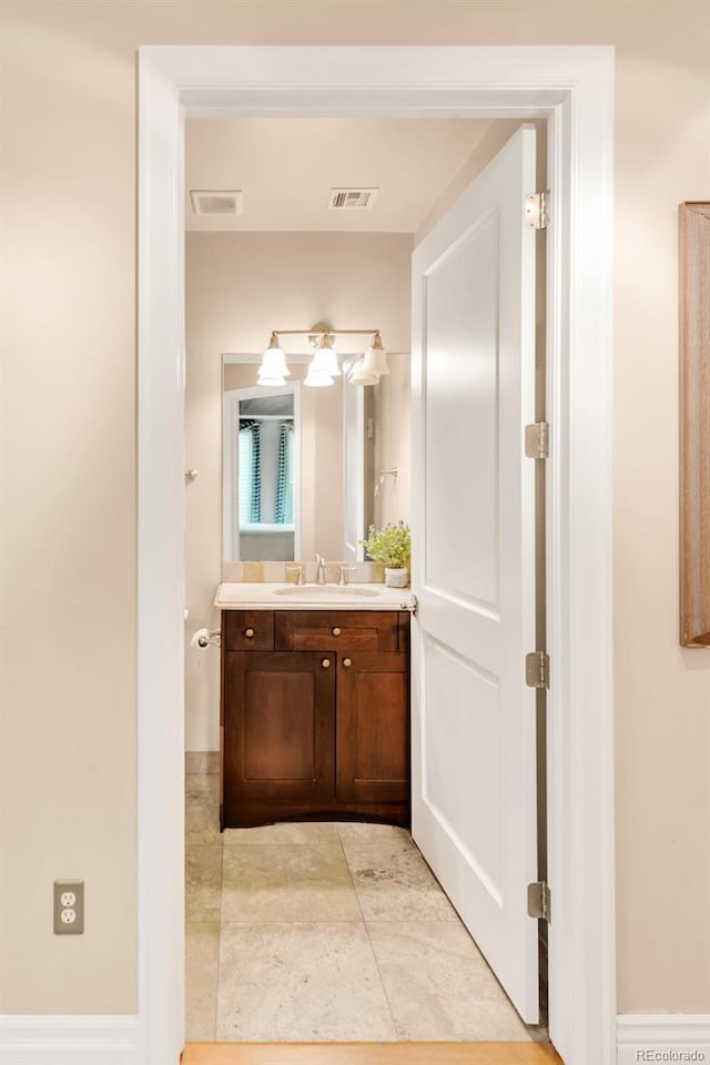 bathroom with vanity