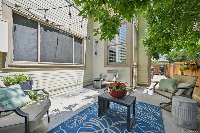 6468 S Forest St, Centennial, CO 80121 - view of patio / terrace featuring an outdoor living space
