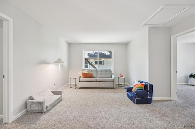 6468 S Forest St, Centennial, CO 80121 - sitting room featuring attic access and carpet floors