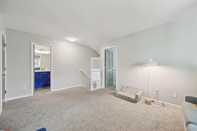 6468 S Forest St, Centennial, CO 80121 - unfurnished room with an upstairs landing and carpet floors