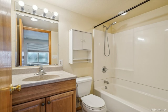 1481 Box Prairie Cir, Loveland, CO 80538 - full bath featuring toilet, vanity, and shower / bath combination