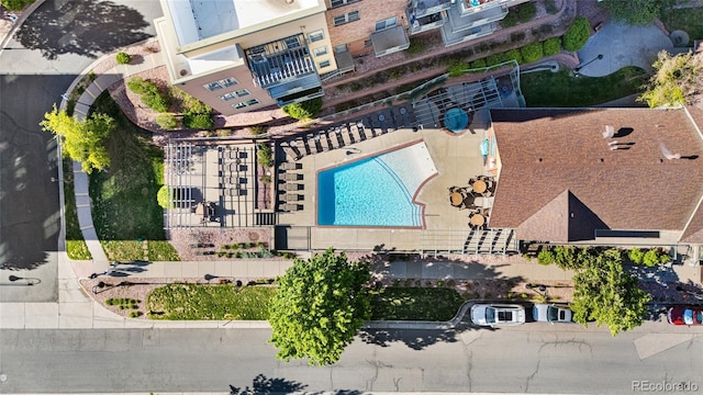5444 Zephyr St Unit 203, Arvada, CO 80002 - bird's eye view of a pool area