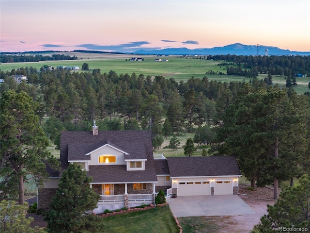34274 Wolf Creek Trl, Kiowa, CO 80117 - view of subject property with a mountainous background