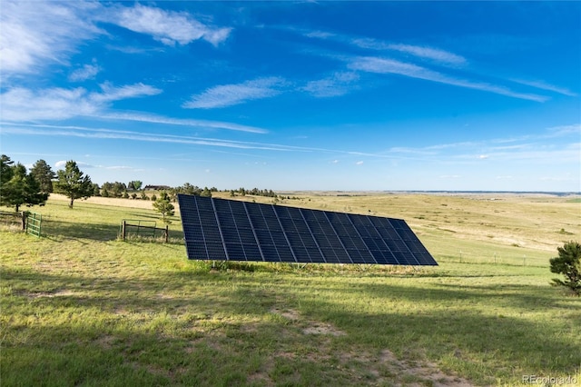 34274 Wolf Creek Trl, Kiowa, CO 80117 - view of outdoor structure with solar panels and a rural view