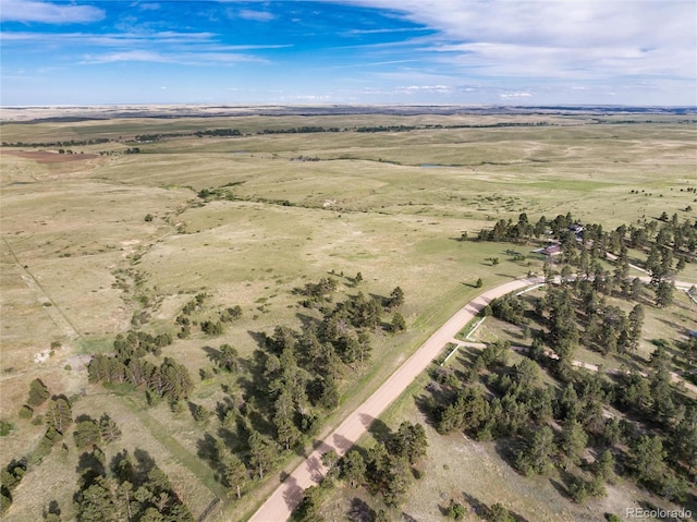 34274 Wolf Creek Trl, Kiowa, CO 80117 - aerial view of property and surrounding area featuring rural landscape