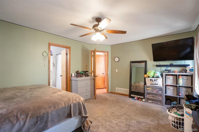 1801 Aspen St, Fort Lupton, CO 80621 - carpeted bedroom with a ceiling fan