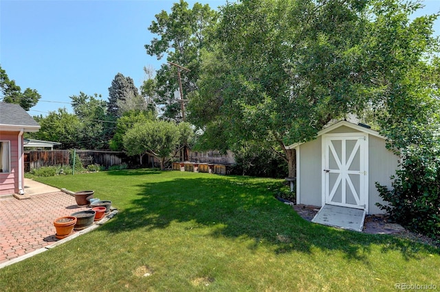 2920 S York St, Denver, CO 80210 - fenced backyard featuring a storage unit and a patio
