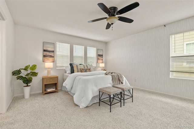 4343 S Nepal Ct, Centennial, CO 80015 - carpeted bedroom with baseboards and ceiling fan
