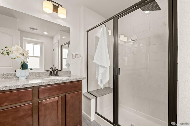 4343 S Nepal Ct, Centennial, CO 80015 - bathroom with a stall shower and vanity