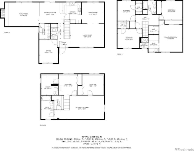 3262 S Salida Way, Aurora, CO 80013 - view of floor plan / room layout
