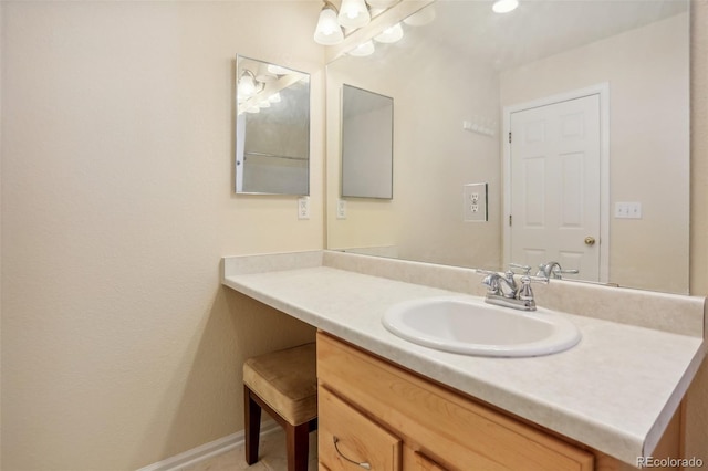 bathroom featuring vanity