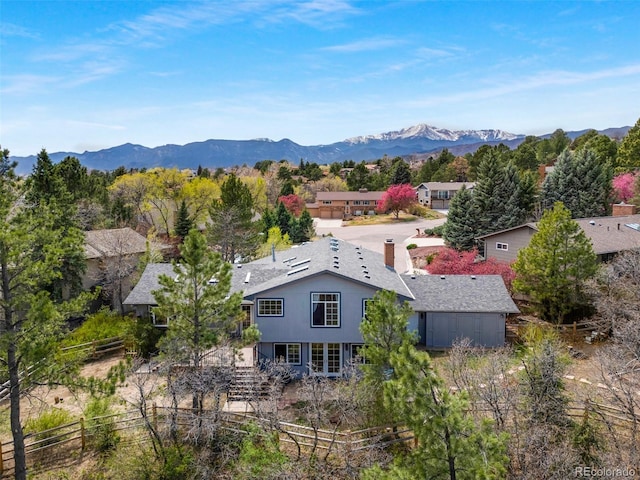 6535 Arequa Ridge Ln, Colorado Springs, CO 80919 - aerial view with a mountain view