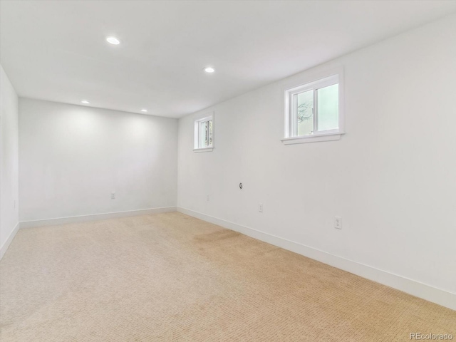 view of carpeted empty room