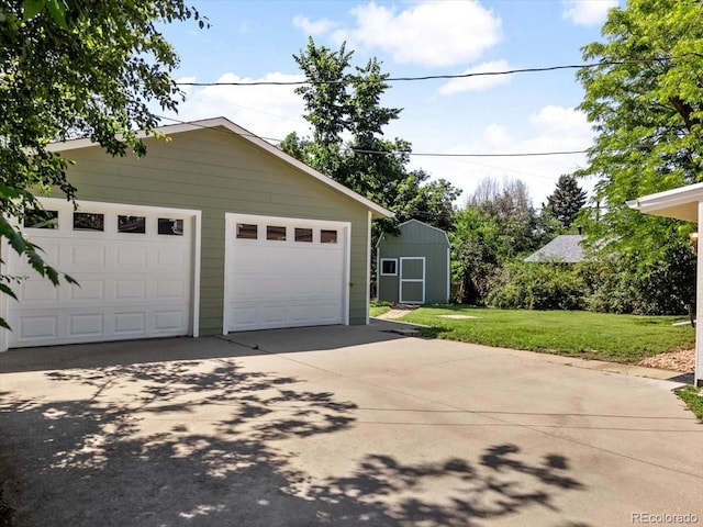4125 Pierce St, Wheat Ridge, CO 80033 - detached garage featuring a shed