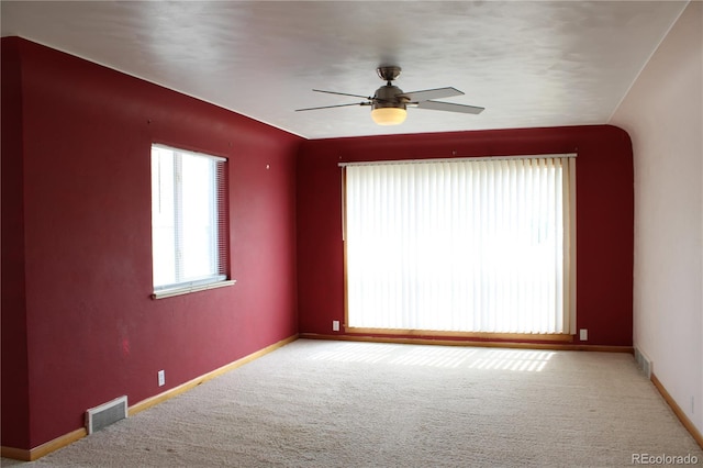 820 Walnut St, Julesburg, CO 80737 - carpeted empty room with a ceiling fan and baseboards