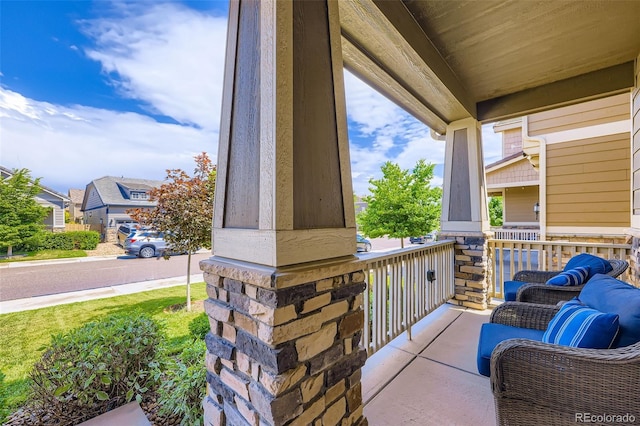 12631 Glencoe St, Thornton, CO 80241 - covered porch with a residential view