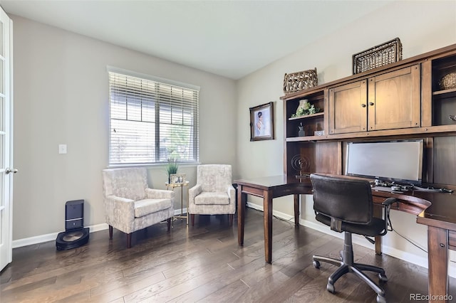 12631 Glencoe St, Thornton, CO 80241 - office area featuring dark wood-style flooring