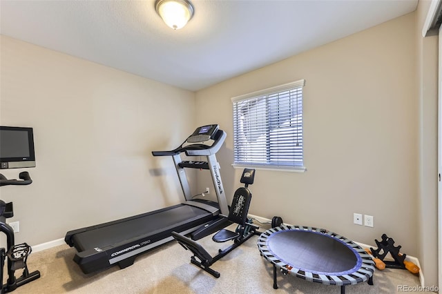 12631 Glencoe St, Thornton, CO 80241 - exercise room featuring baseboards and carpet