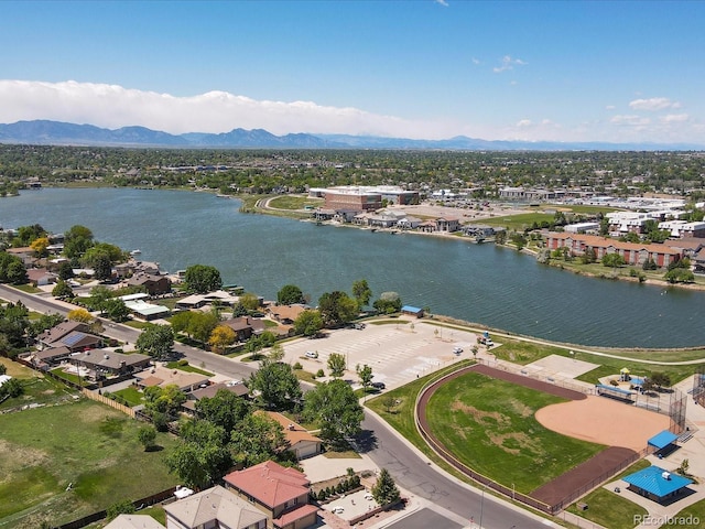 3780 W 66th Ave, Arvada, CO 80003 - aerial view of residential area with a water and mountain view