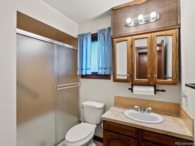 3780 W 66th Ave, Arvada, CO 80003 - full bath featuring a stall shower, toilet, and vanity