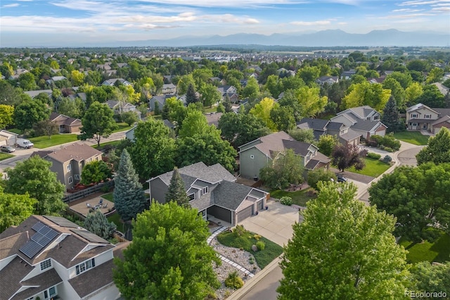2066 Amber Ct, Erie, CO 80516 - aerial view of residential area with a mountainous background