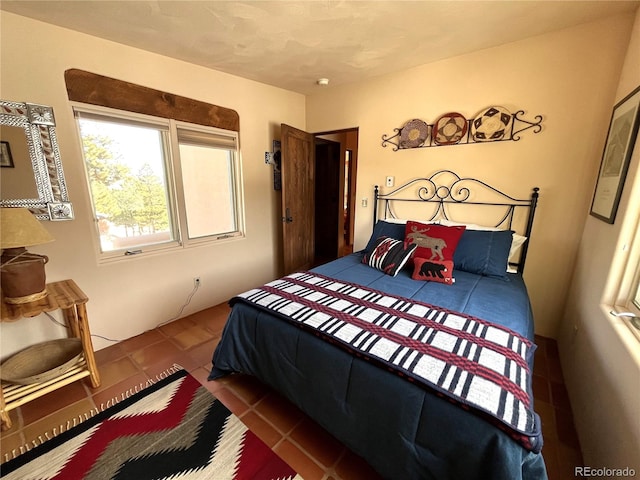 view of tiled bedroom