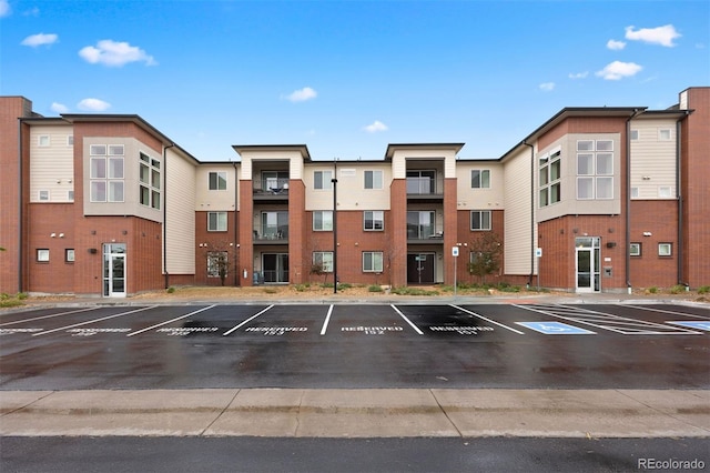view of uncovered parking lot