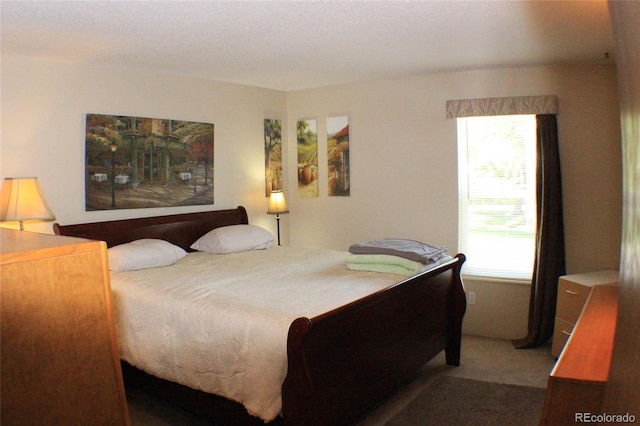 bedroom with carpet flooring