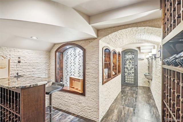 621 Kearney St, Denver, CO 80220 - wine cellar with dark wood-style floors