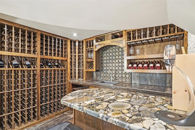 621 Kearney St, Denver, CO 80220 - wine room featuring bar area and a sink