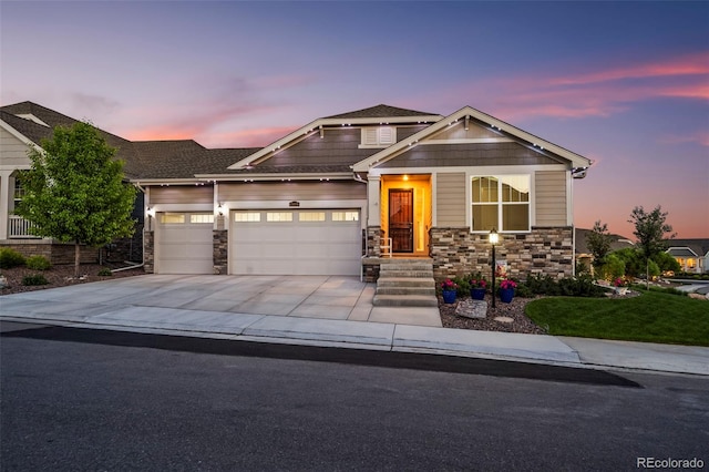 15604 Xenia Way, Brighton, CO 80602 - craftsman inspired home with stone siding, a garage, and driveway