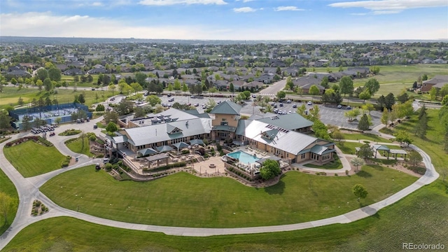 15604 Xenia Way, Brighton, CO 80602 - aerial view of residential area featuring a pool area