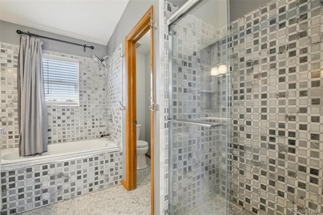 bathroom featuring toilet and tile patterned floors