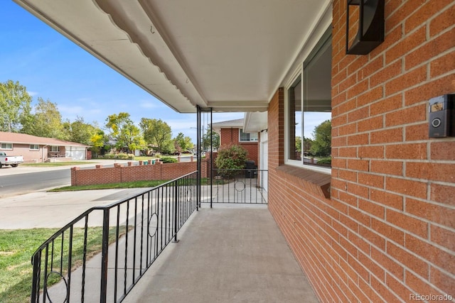 view of balcony