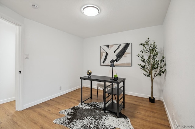 5515 Dudley Ct, Arvada, CO 80002 - office area with wood finished floors and baseboards