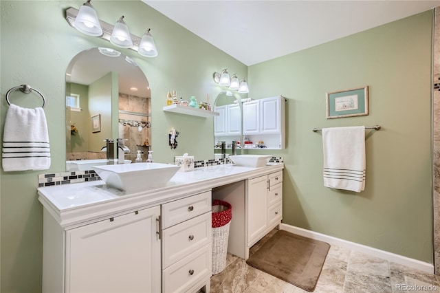 bathroom featuring vanity