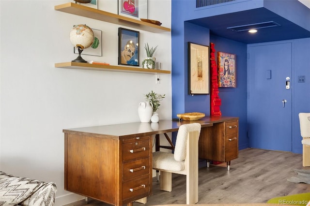 790 N Washington St Unit 407, Denver, CO 80203 - home office with wood finished floors
