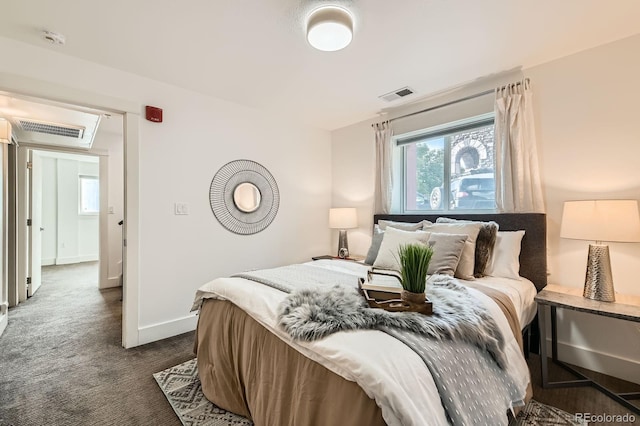 2837 Vallejo St Unit 102, Denver, CO 80211 - bedroom with dark colored carpet and multiple windows