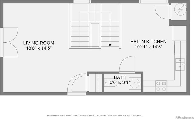 2837 Vallejo St Unit 102, Denver, CO 80211 - view of room layout