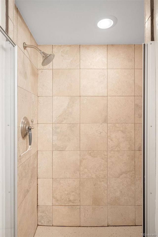 628 Cherry St, Denver, CO 80220 - bathroom with tiled shower
