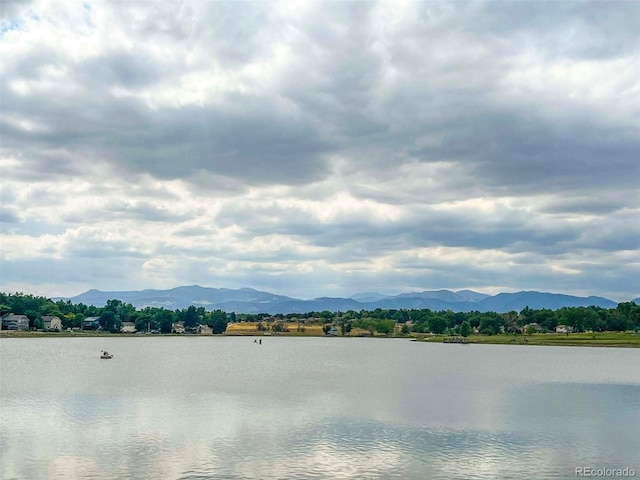 property view of water with a mountain view