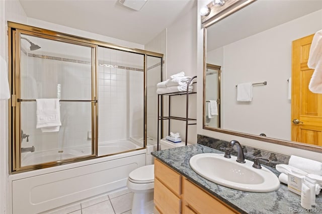 33 Broken Lance Dr Unit 207S, Breckenridge, CO 80424 - bathroom featuring vanity, tile patterned floors, and combined bath / shower with glass door