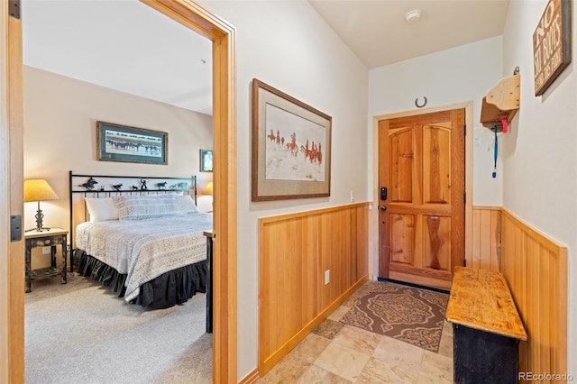 33 Broken Lance Dr Unit 207S, Breckenridge, CO 80424 - foyer with wainscoting and wooden walls