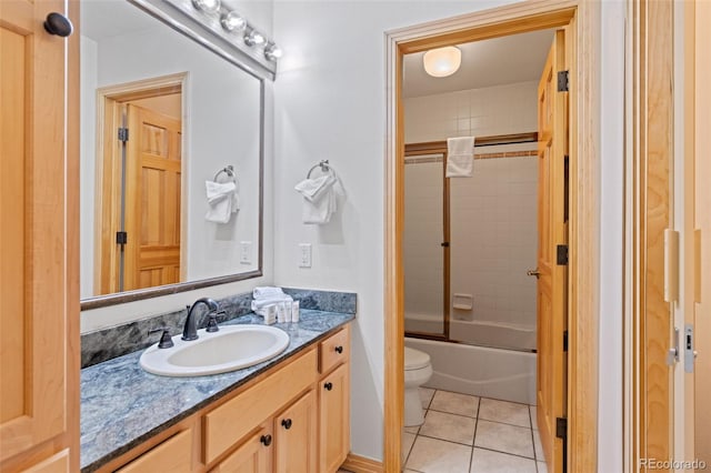 33 Broken Lance Dr Unit 207S, Breckenridge, CO 80424 - bathroom featuring vanity, tile patterned flooring, and shower / bath combination with glass door