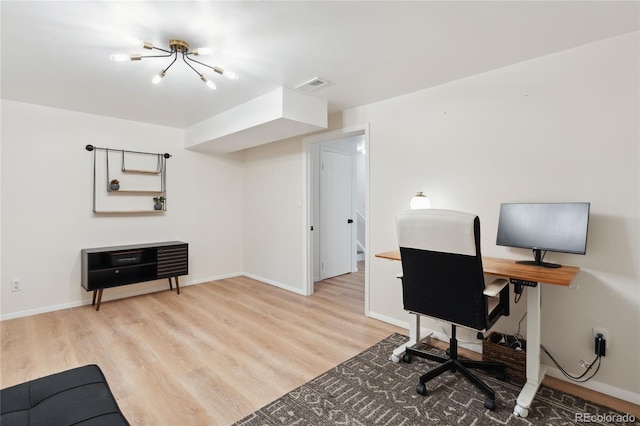 7035 S Flower Ct, Littleton, CO 80128 - office area with wood finished floors and baseboards