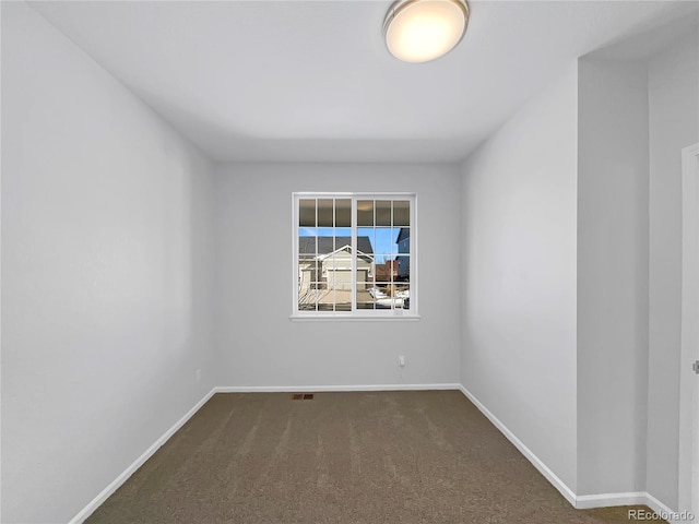 view of carpeted empty room