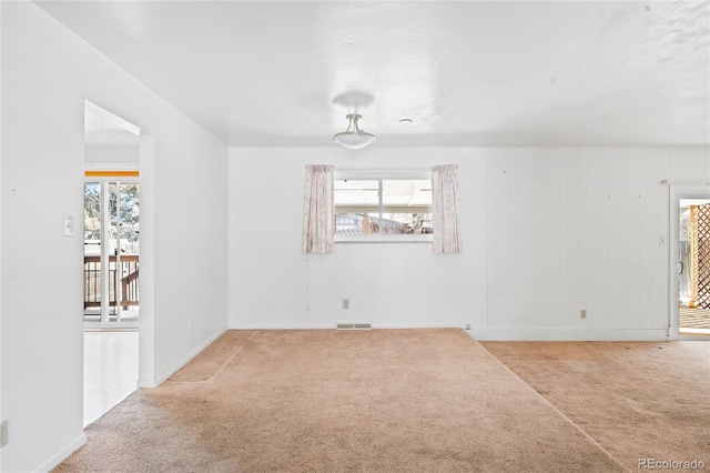 view of carpeted empty room