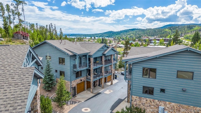 504 Ravenwood Dr Unit B2, Grand Lake, CO 80447 - view from above of property with a mountain backdrop