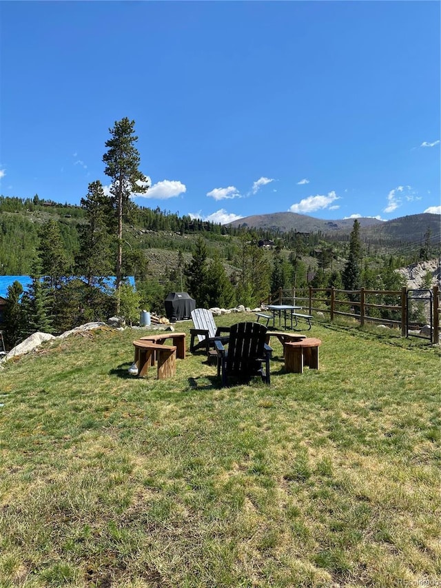 504 Ravenwood Dr Unit B2, Grand Lake, CO 80447 - view of yard with a mountain view