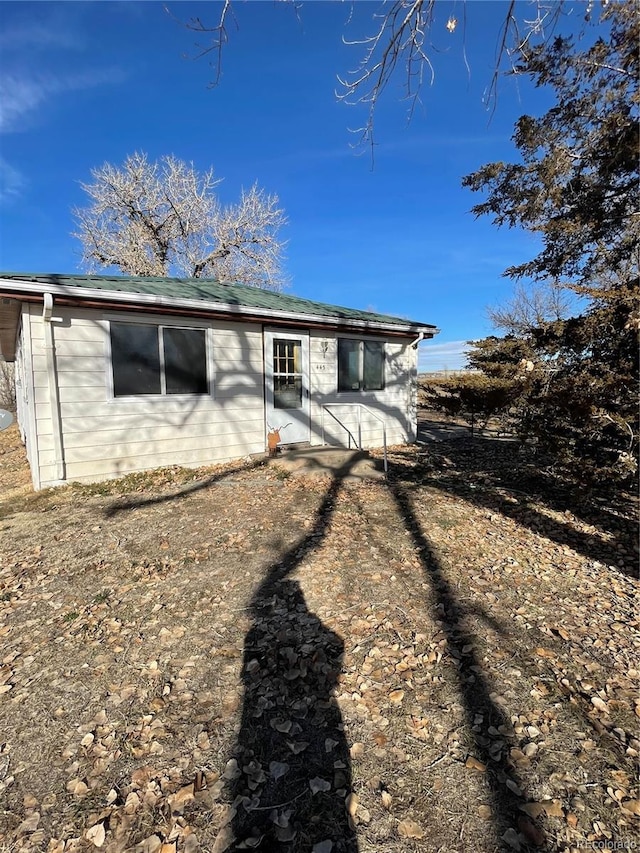 view of rear view of property